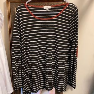 Striped long sleeve shirt!